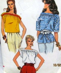 8332 VOGUE LOOSE PULLOVER T-SHAPE TOP SLVS OR NOT PATTERN 12-16